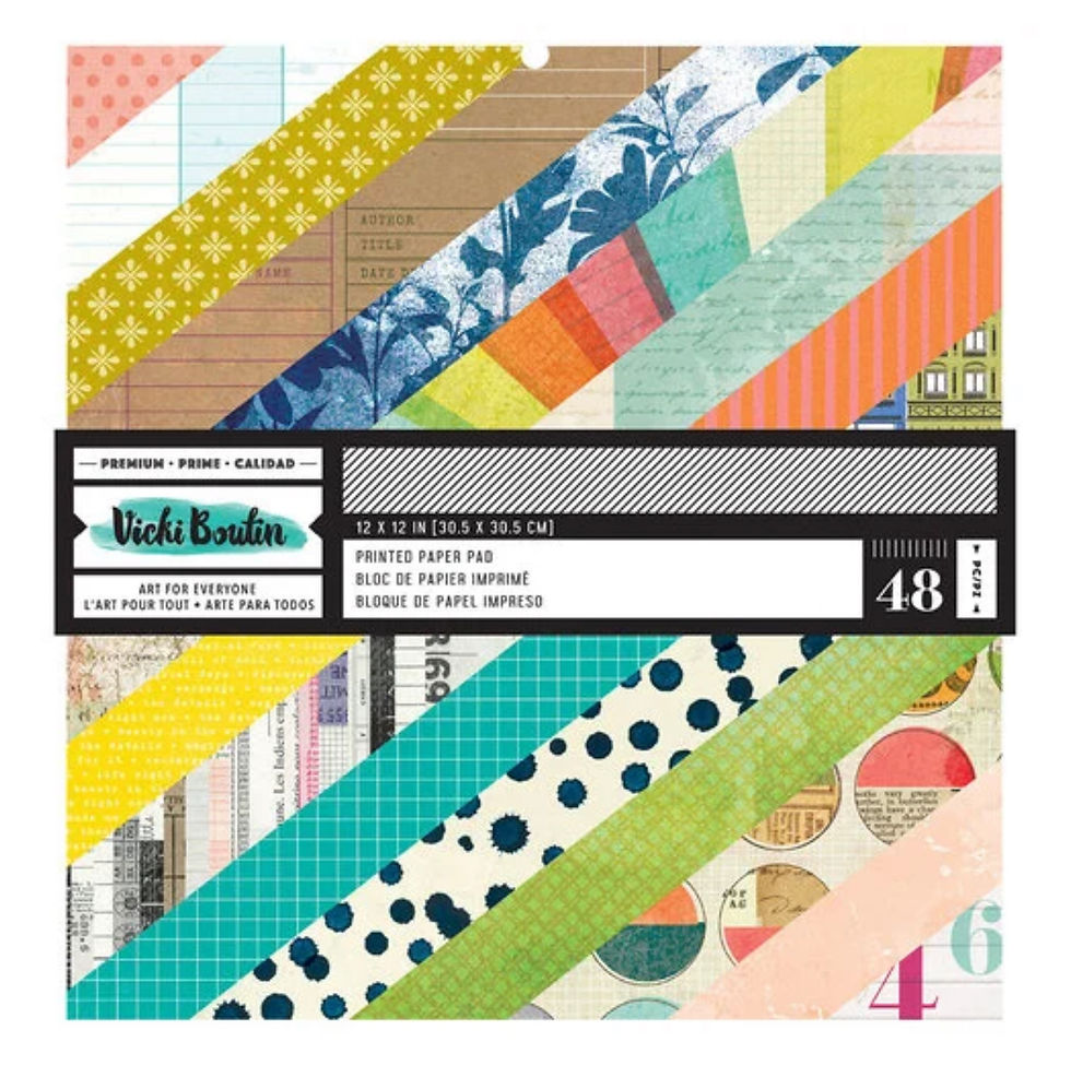 Vicki Boutin Mixed Media Collection 12 x 12 Paper Pad