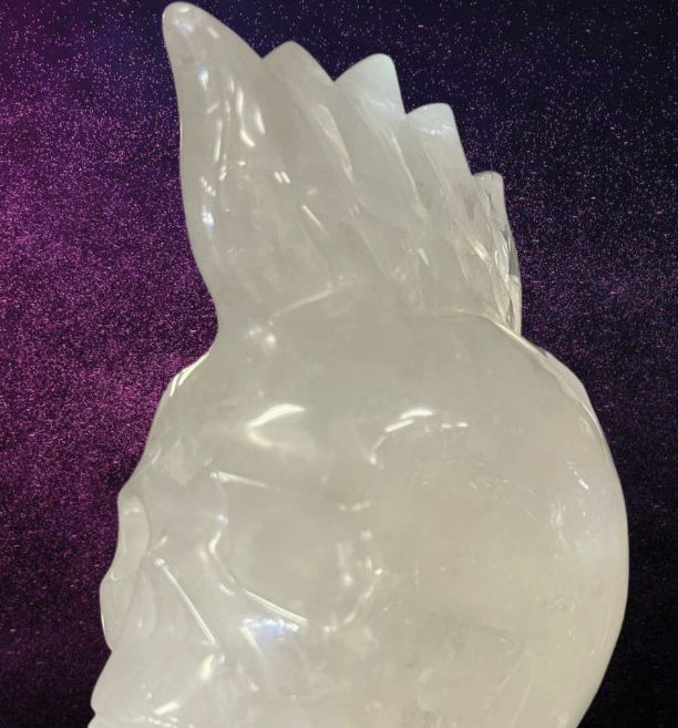 Thumbnail: Meet SPIKE - White Quartz Skull