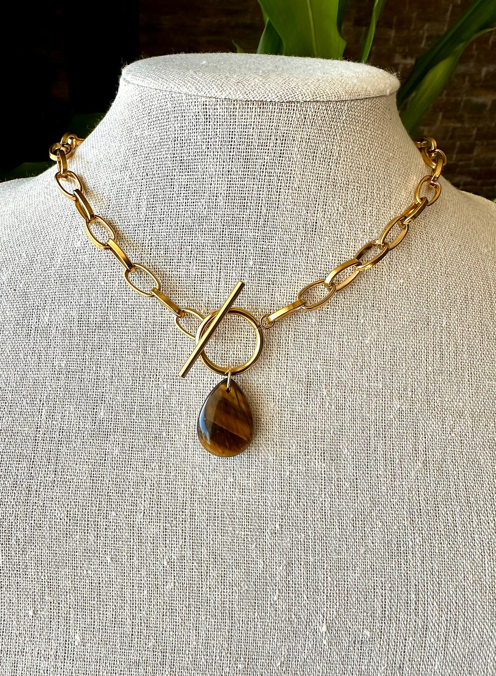 Miniature : Collier Landryne goutte naturelle