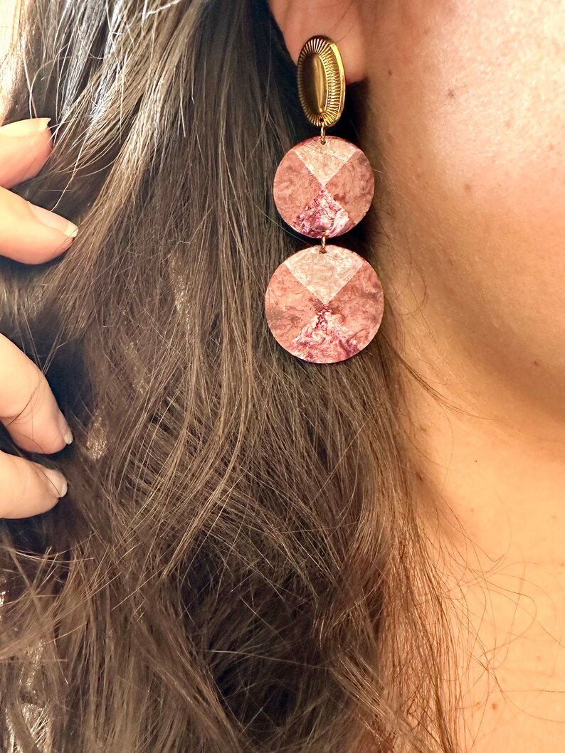 Miniature : Boucles d'oreilles Violine