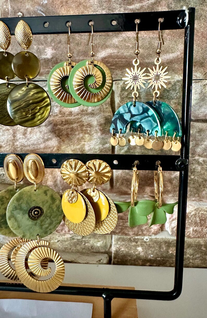 Miniature : Boucles d'oreilles Verdoyante