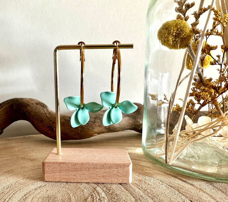 Miniature : Boucles d'oreilles Flora L