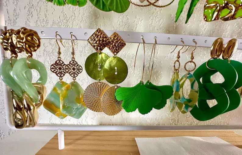 Miniature : Boucles d'oreilles Emeraude