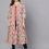 Thumbnail: CREAM & PINK IKAT PRINTED LONG JACKET