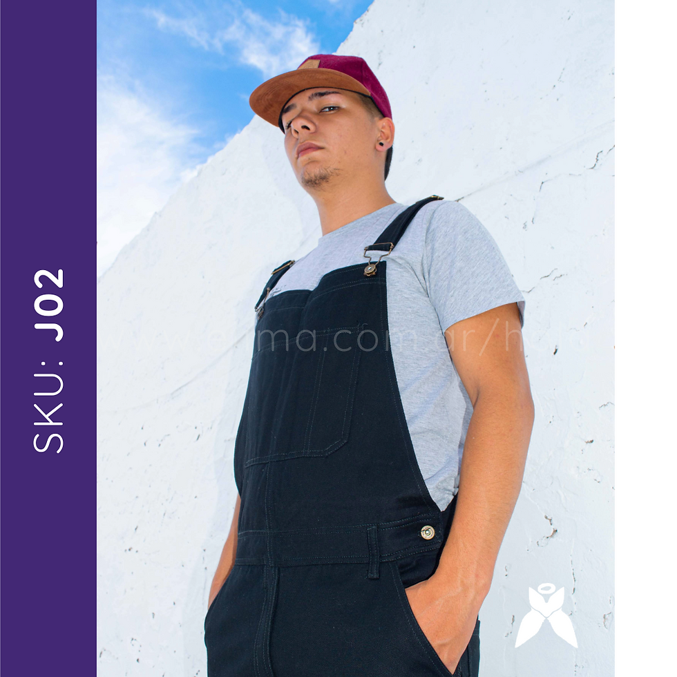 Miniatura: Jardinero de gabardina elastizada J02 ELIMA