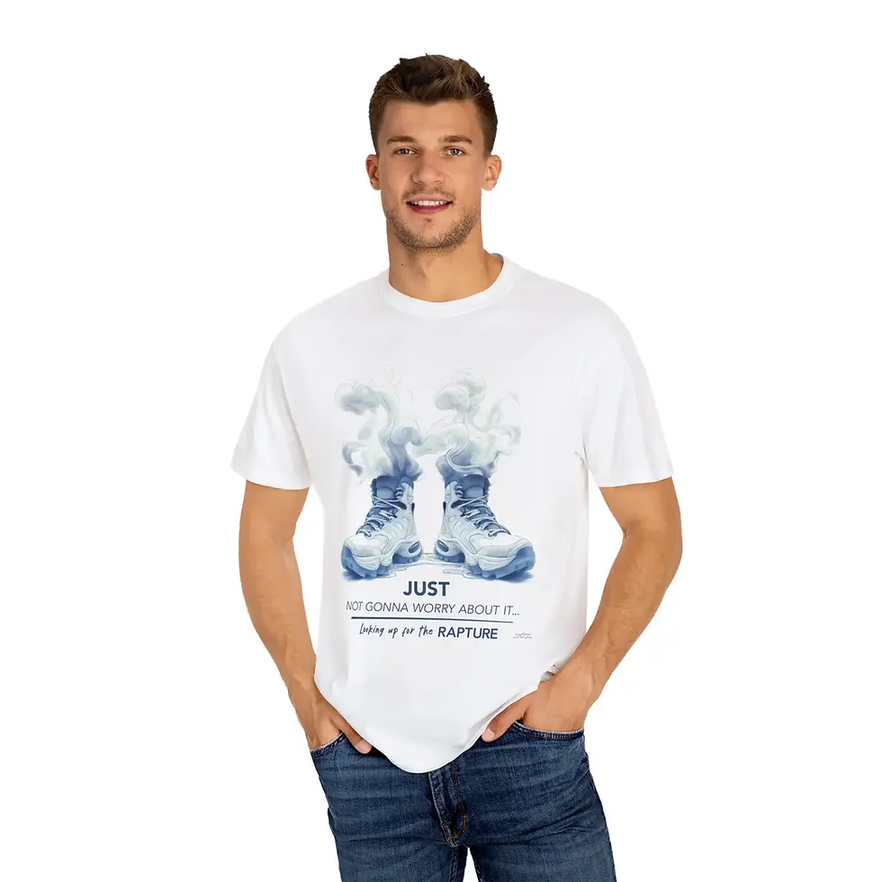 Thumbnail: Looking for the Rapture - 1 Thess 5:4 - 100% Cotton Comfort Colors T-Shirt