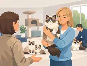 Vierailu ragdoll-kasvattajan luona - mitä odottaa?