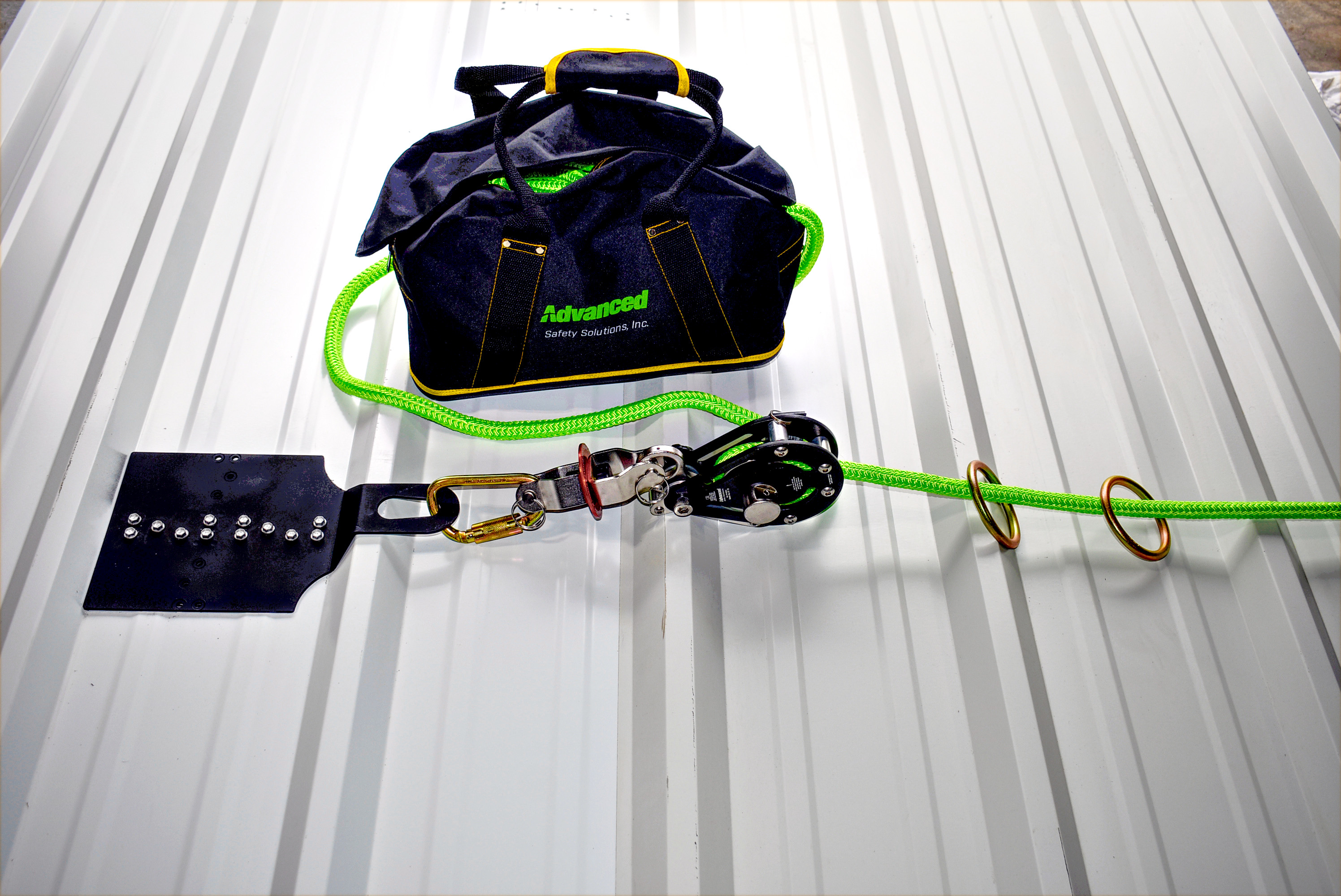 Temporary 4 Man Horizontal Lifeline System