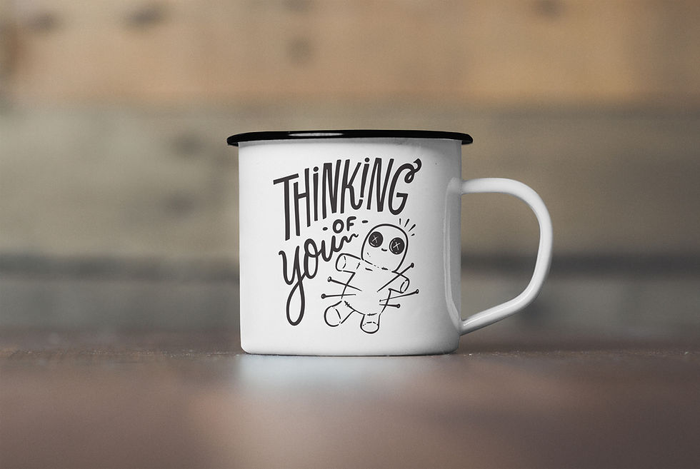 Thumbnail: Thinking of You Voodoo Ceramic Mug