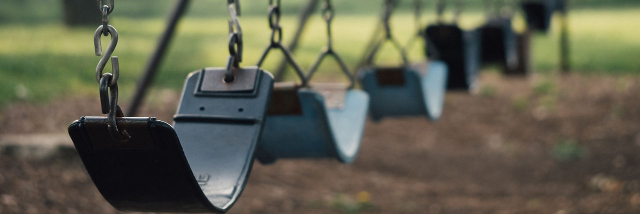 Playground Swings that provide sensory vestibular input to improve body awareness and emotional regulation