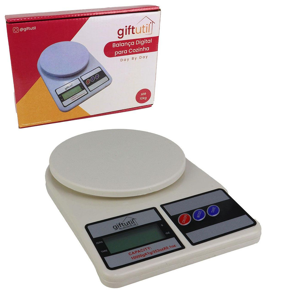 Balança Digital de 10kg para Receitas Perfeitas