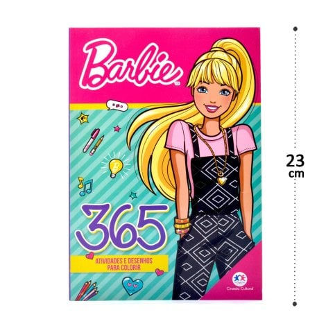 Livro com 365 Atividades e Desenho para Colorir Barbie
