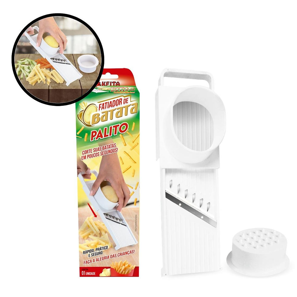 Fatiador de Batata 24cm Plástico Corte Palito