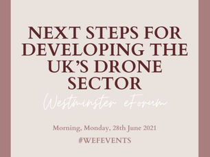 Westminster eForum: delighted to contribute as panelist to the UK drone sector conference on 28/06.