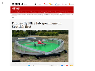 Project CAELUS on BBC Scotland - Medical drone delivery