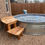Thumbnail: Handmade Curved Cedar Bench