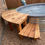 Thumbnail: Handmade Curved Cedar Bench