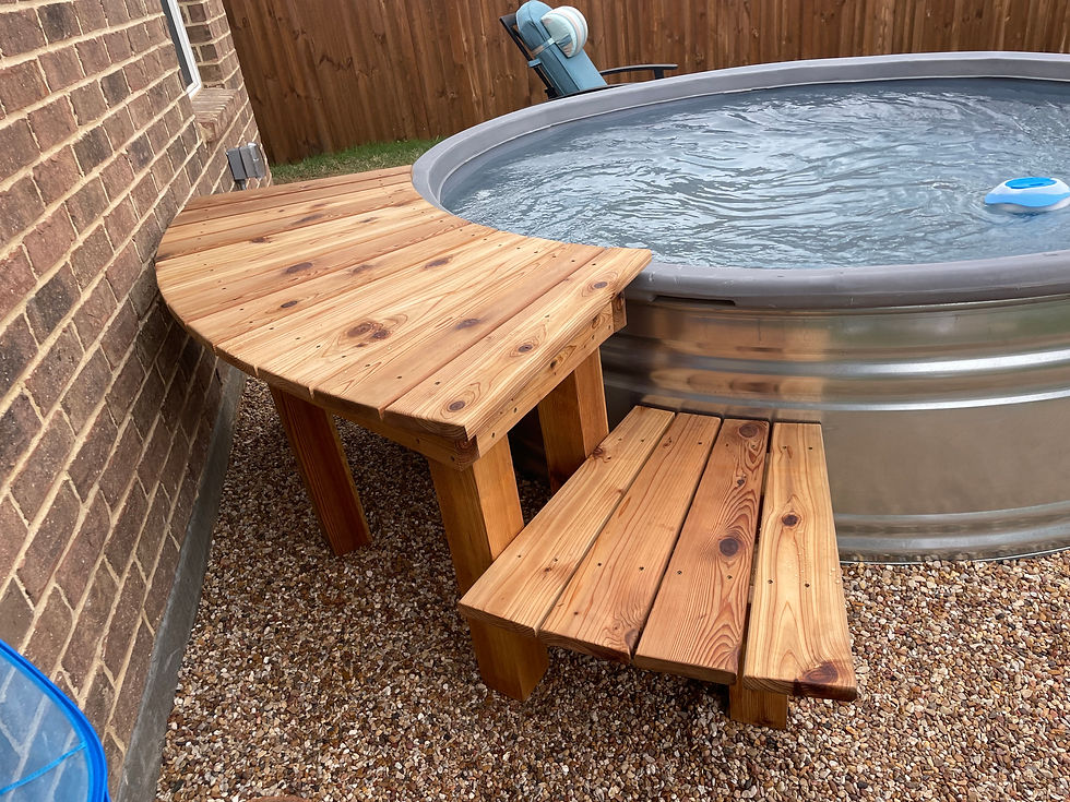 Handmade Curved Cedar Bench