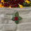 Thumbnail: Napkin rings, set of 6, holly berries, red and green, Christmas gift for her