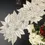 Thumbnail: Christmas handmade beaded table runner, white floral Poinsettia, 13x36inch