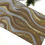 Thumbnail: Handmade bead table runner, wavy beaded runner, Silver and Gold, 13x36inch