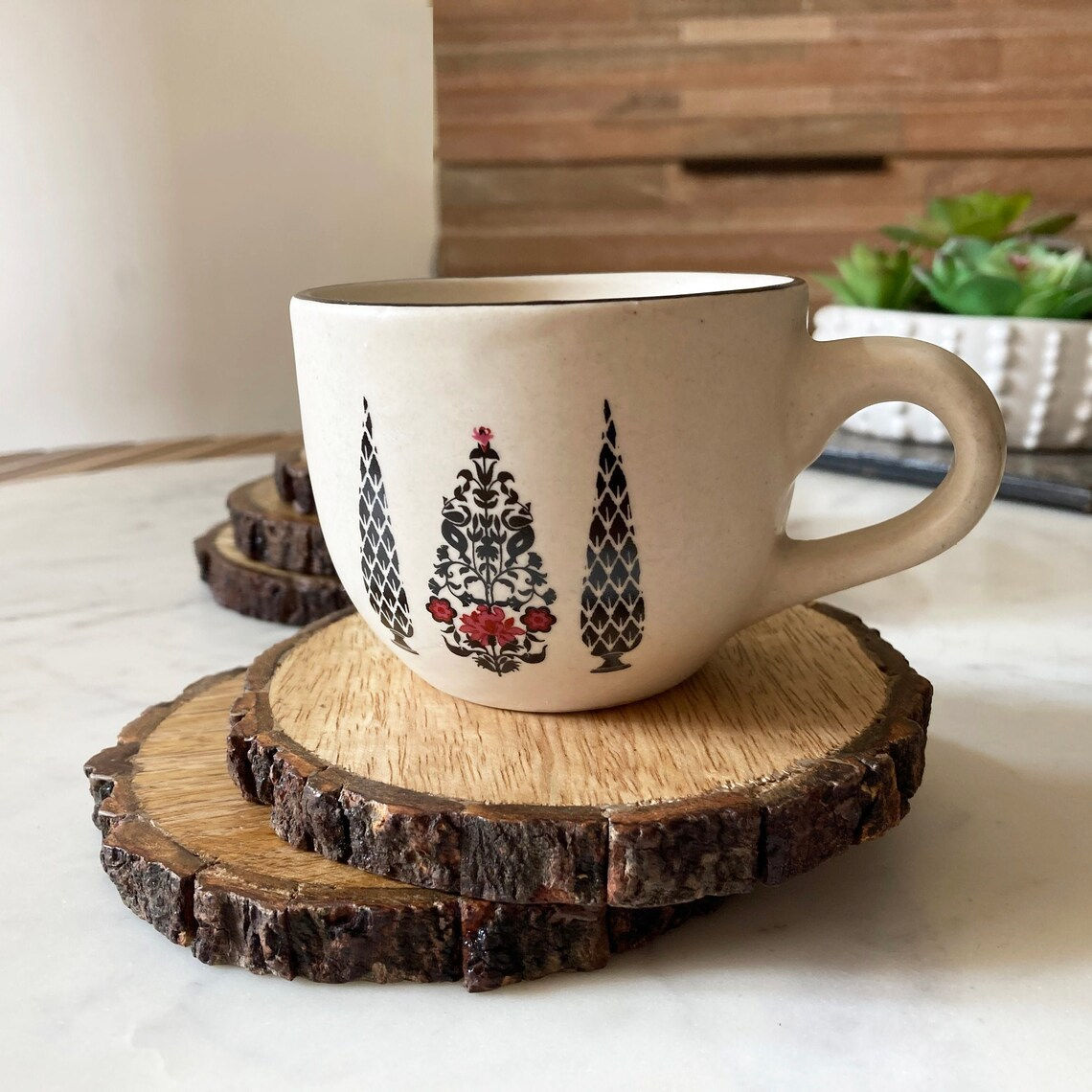 Handmade Wooden Coasters set of 4 - Drink Coasters - Wood wedding Coasters - Gif