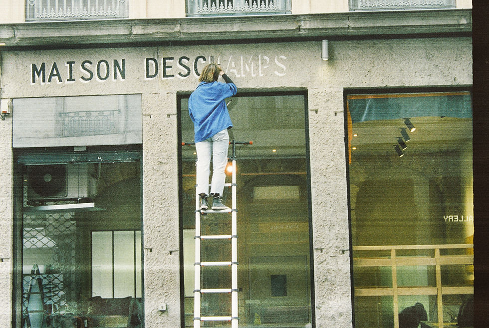 Maison Deschamps boulangerie Lettre peinte réalisation Lyon