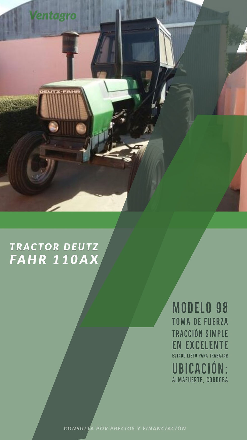 Miniatura: Tractor Deutz Fahr 110 Ax