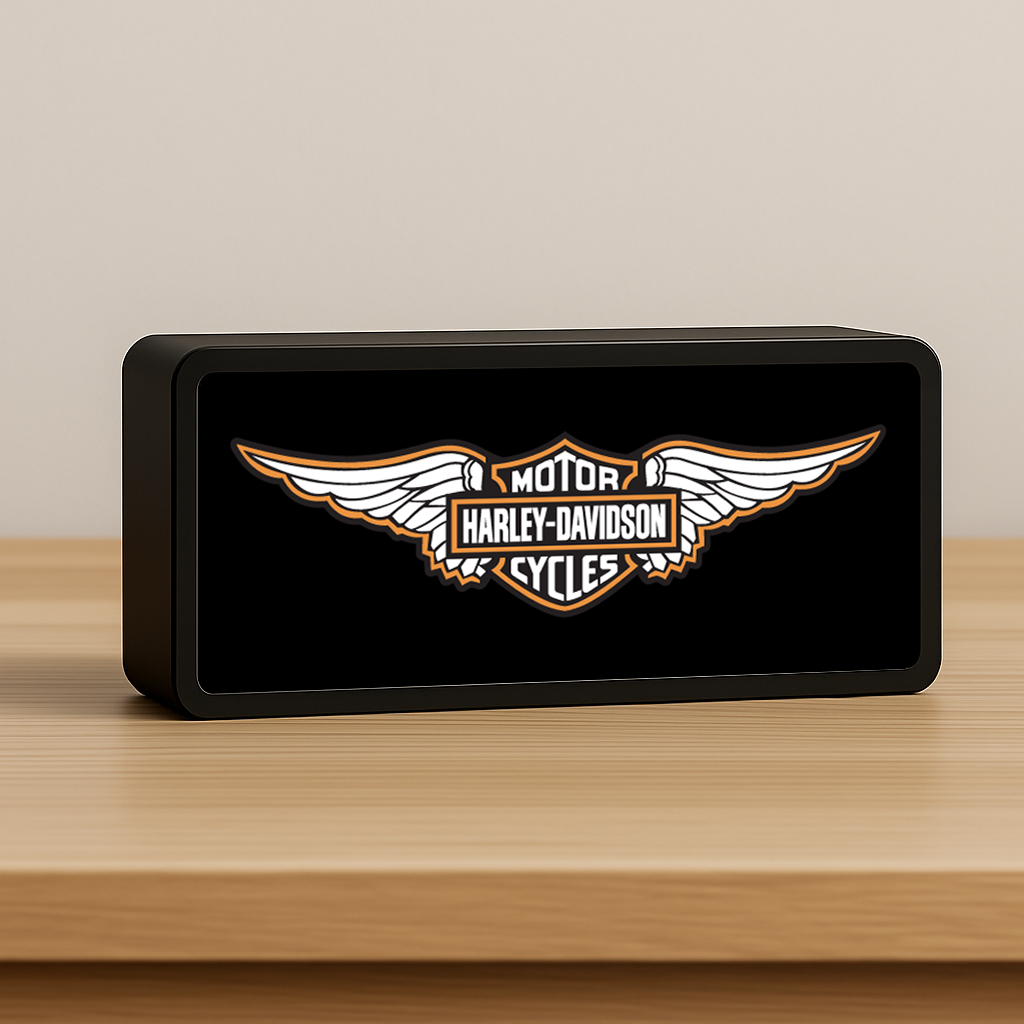 Işıklı Biblo Harley Davidson Gece Lambası Led Lamba 