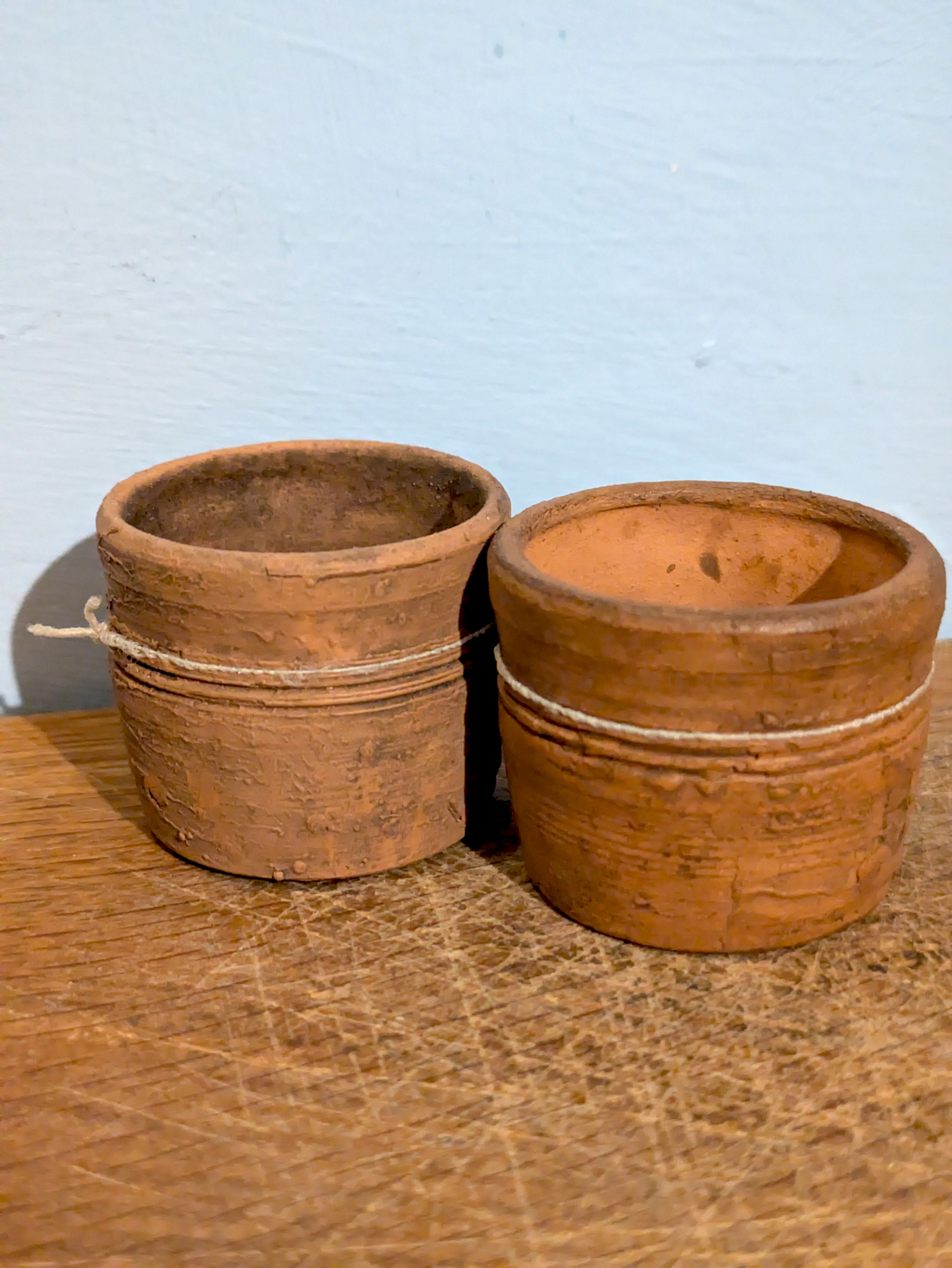 1/12th scale real fired terracotta Planter (Medium ringed)