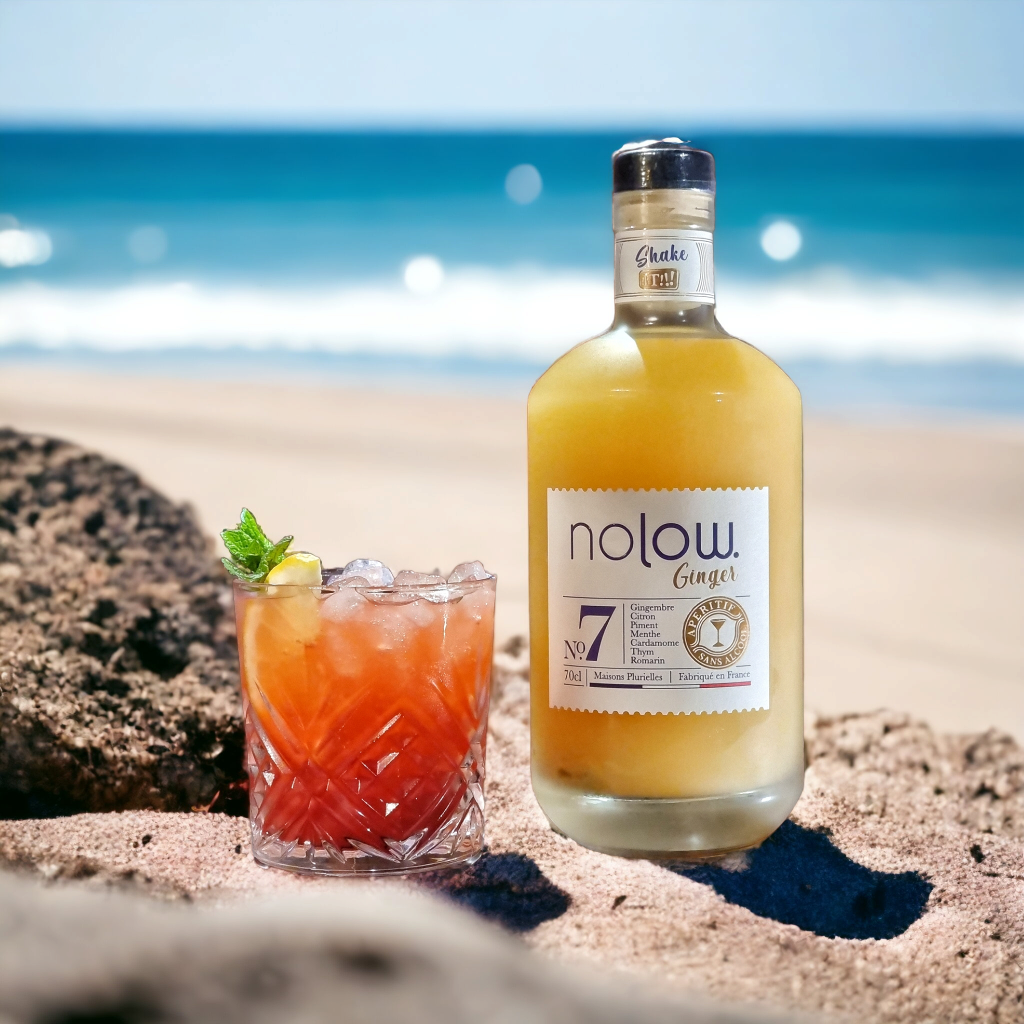 Bouteille de Nolow NOLOW GINGER N7, spiritueux sans alcool