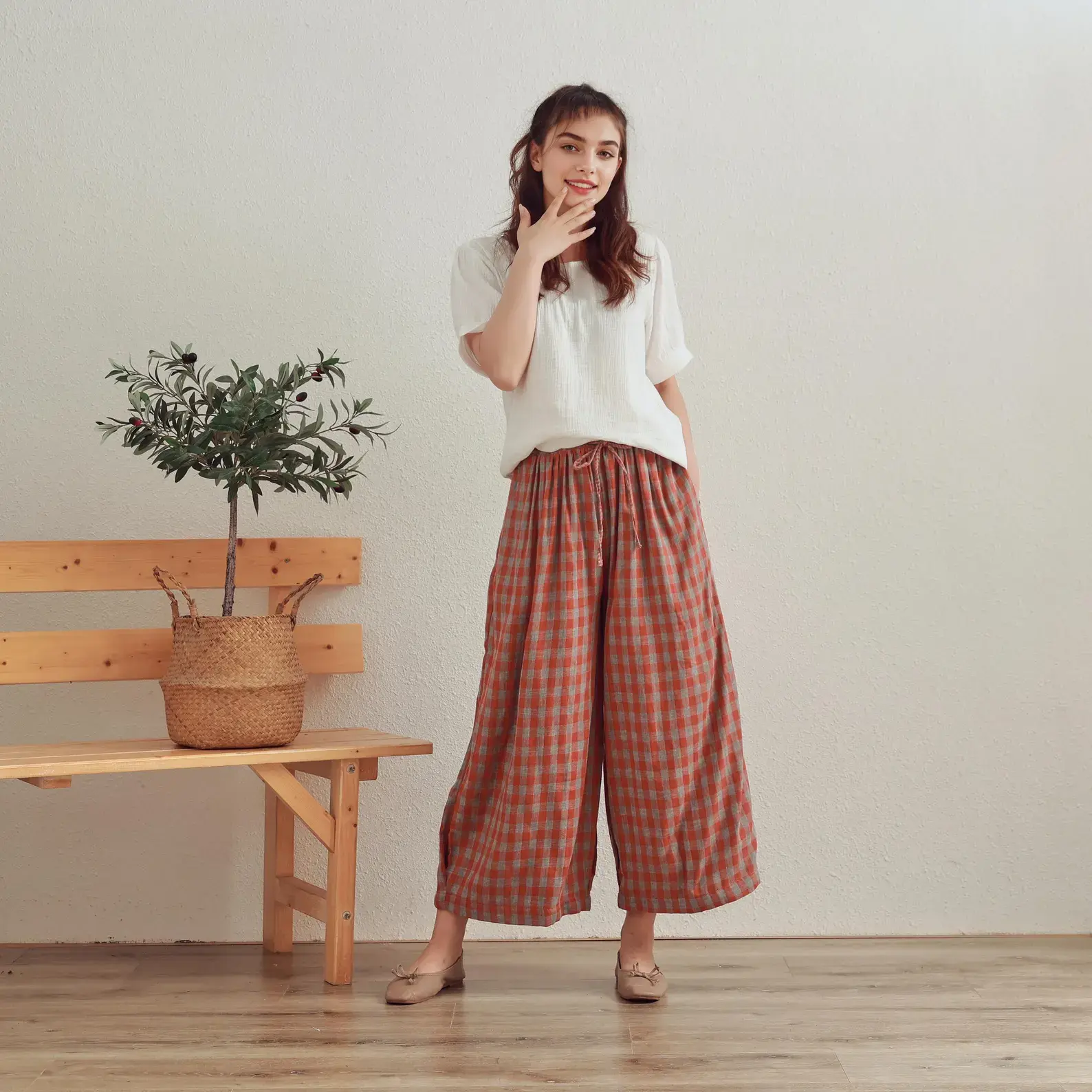 Casual Wide Leg Summer Trousers