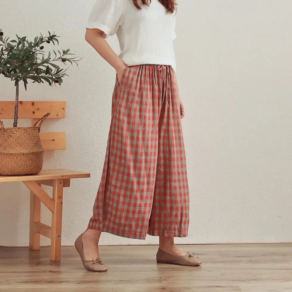 Thumbnail: Casual Wide Leg Summer Trousers