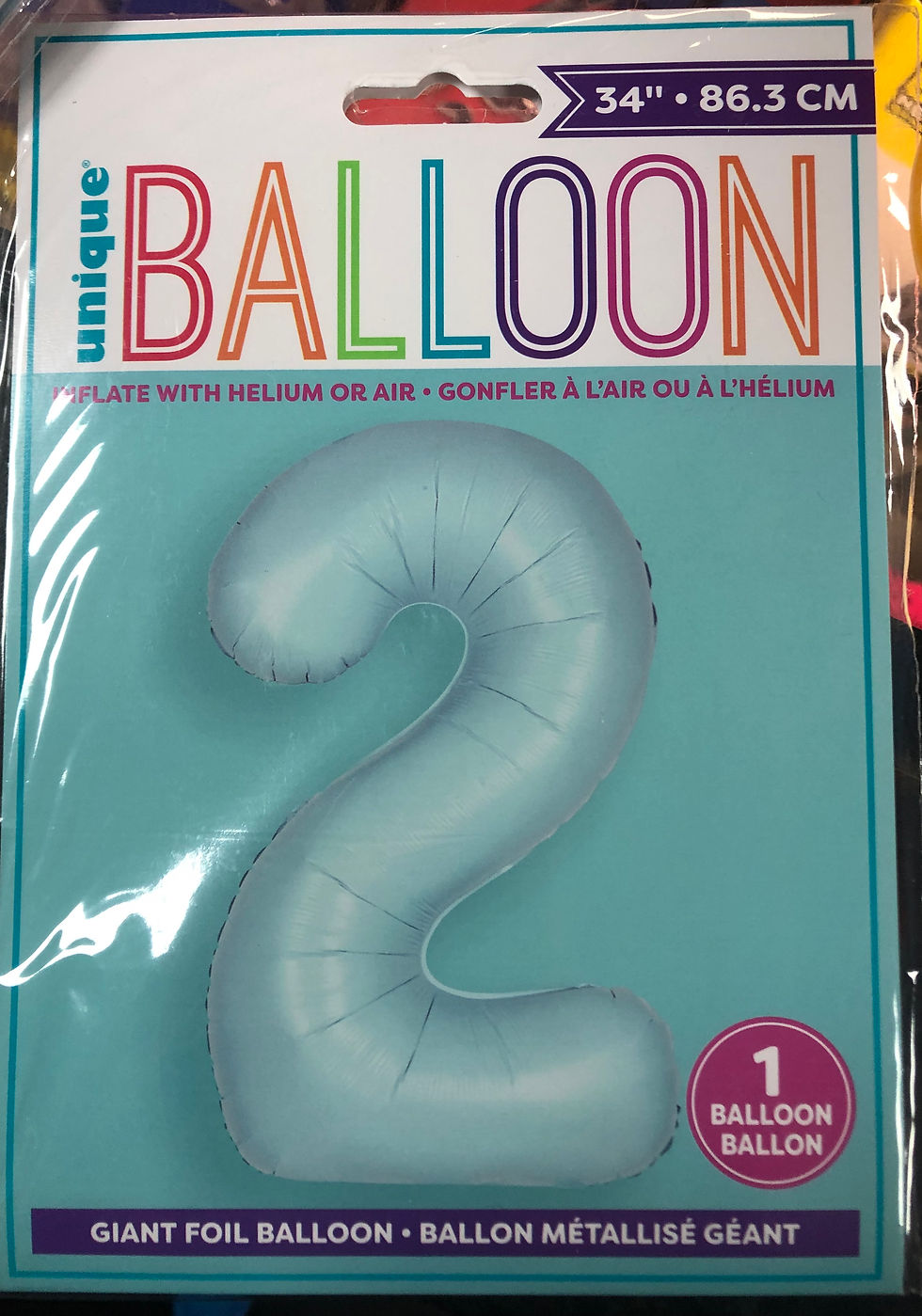 Thumbnail: Number 2 Giant Foil Helium Balloon