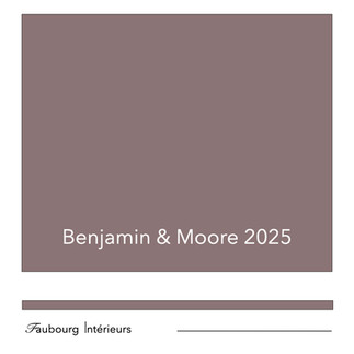 Couleur de l'année 2025, Faubourg Intérieurs, architecte d'intérieur à Bordeaux : Benjamin and moore, Cinnamon Slate.  