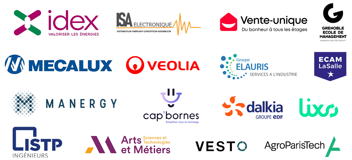 Veolia, Dalkia, IDEX, Equans, Vesto, Vente Unique, AgroParistech, Manergy, Groupe ELAURIS