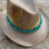 Thumbnail: Gold cowboy hat with turquoise stones