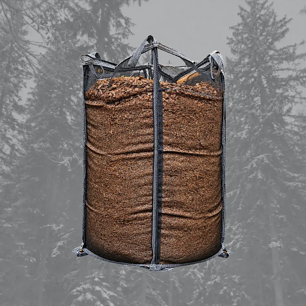 Naturbelassene Holzschnitzel aus Schweizer Wald