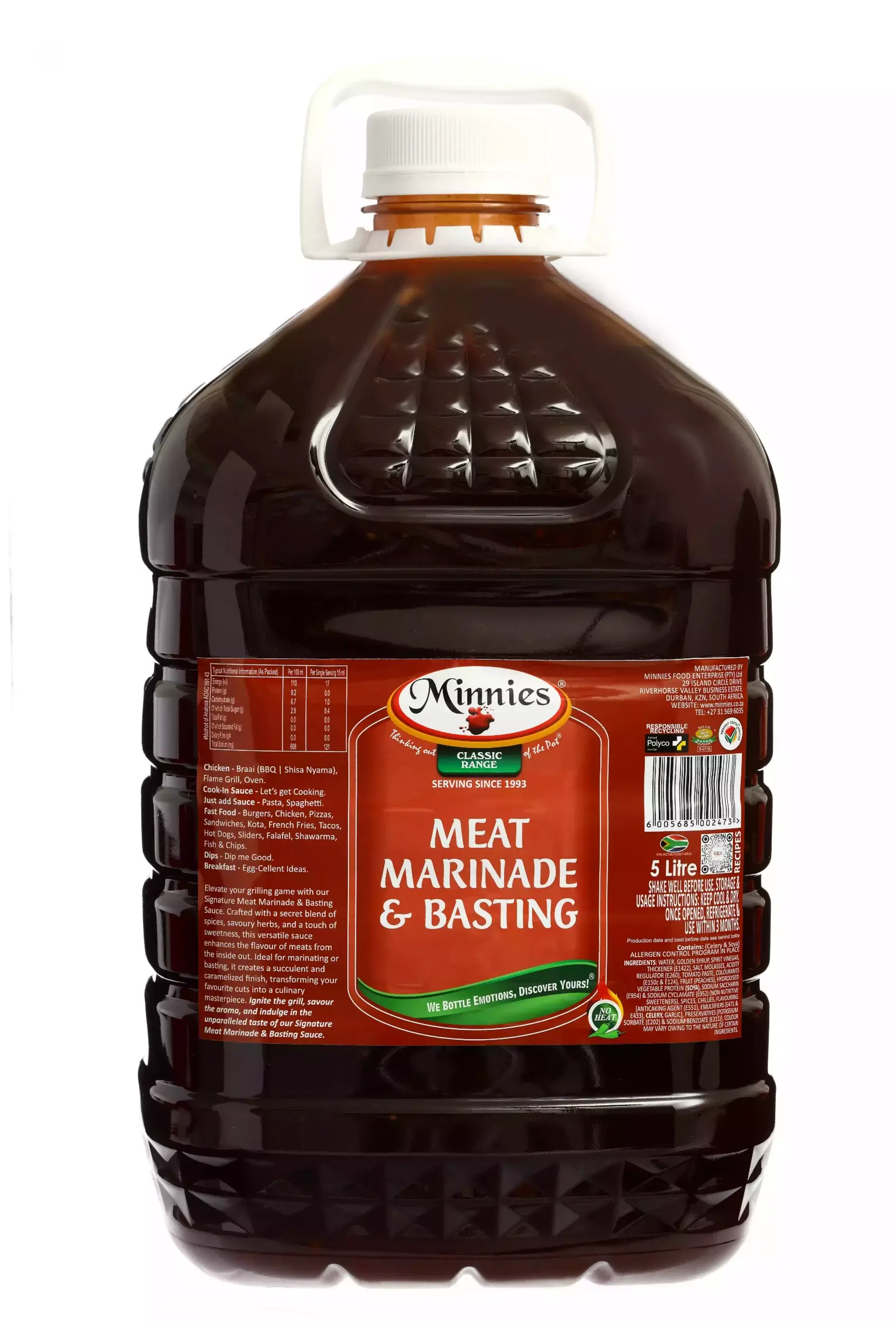 Minnies Meat Marinade Basting 5l