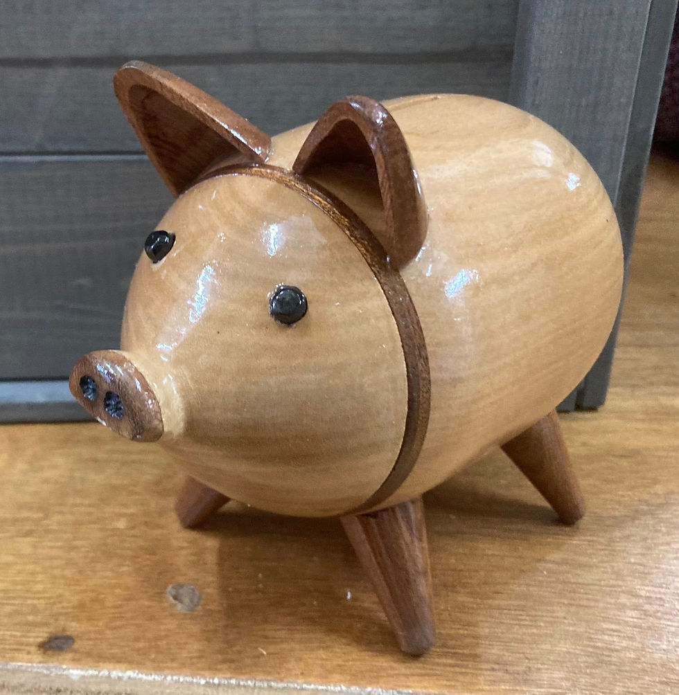 All Round - Handmade Wooden Pig