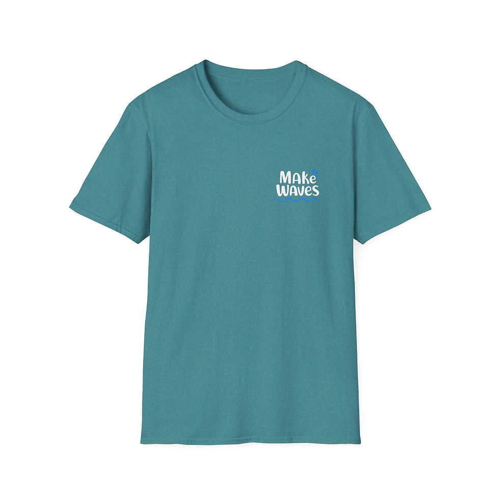 Thumbnail: Unisex Softstyle T-Shirt Make Waves w/White Logo