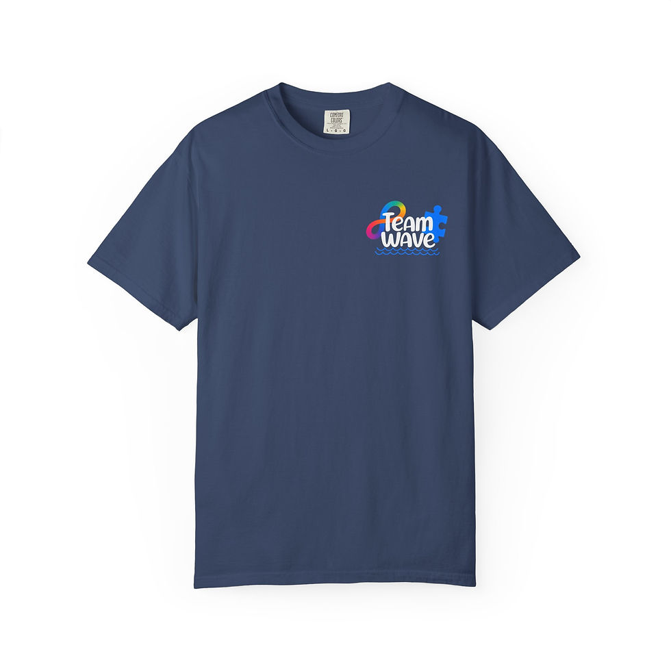 Thumbnail: Team Wave Unisex Garment-Dyed T-shirt w/White Logo