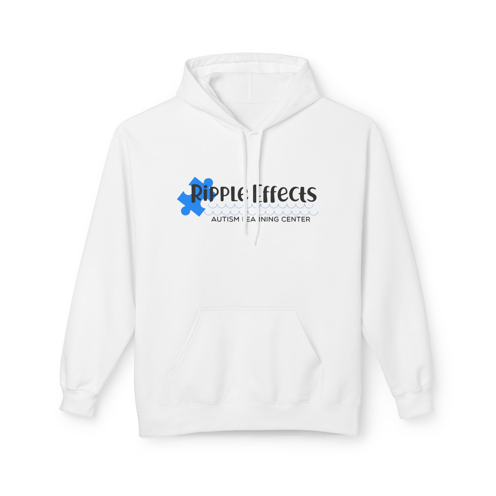 Unisex Midweight Softstyle Fleece Hoodie w/Black Logo