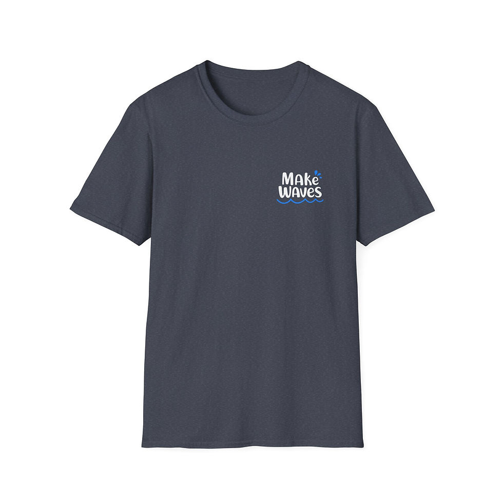 Thumbnail: Unisex Softstyle T-Shirt Make Waves w/White Logo