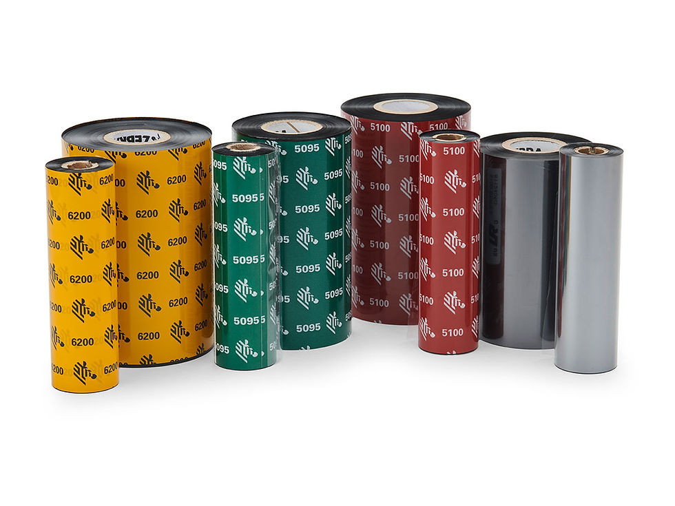 Tipos de Ribbon para Impresoras de Etiquetas