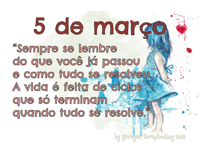 Sempre se lembre do que você já passou...