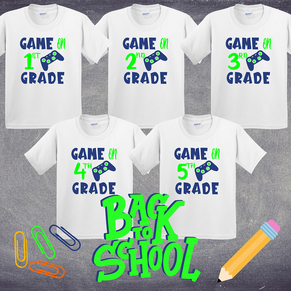 Game on back to school Shirt.