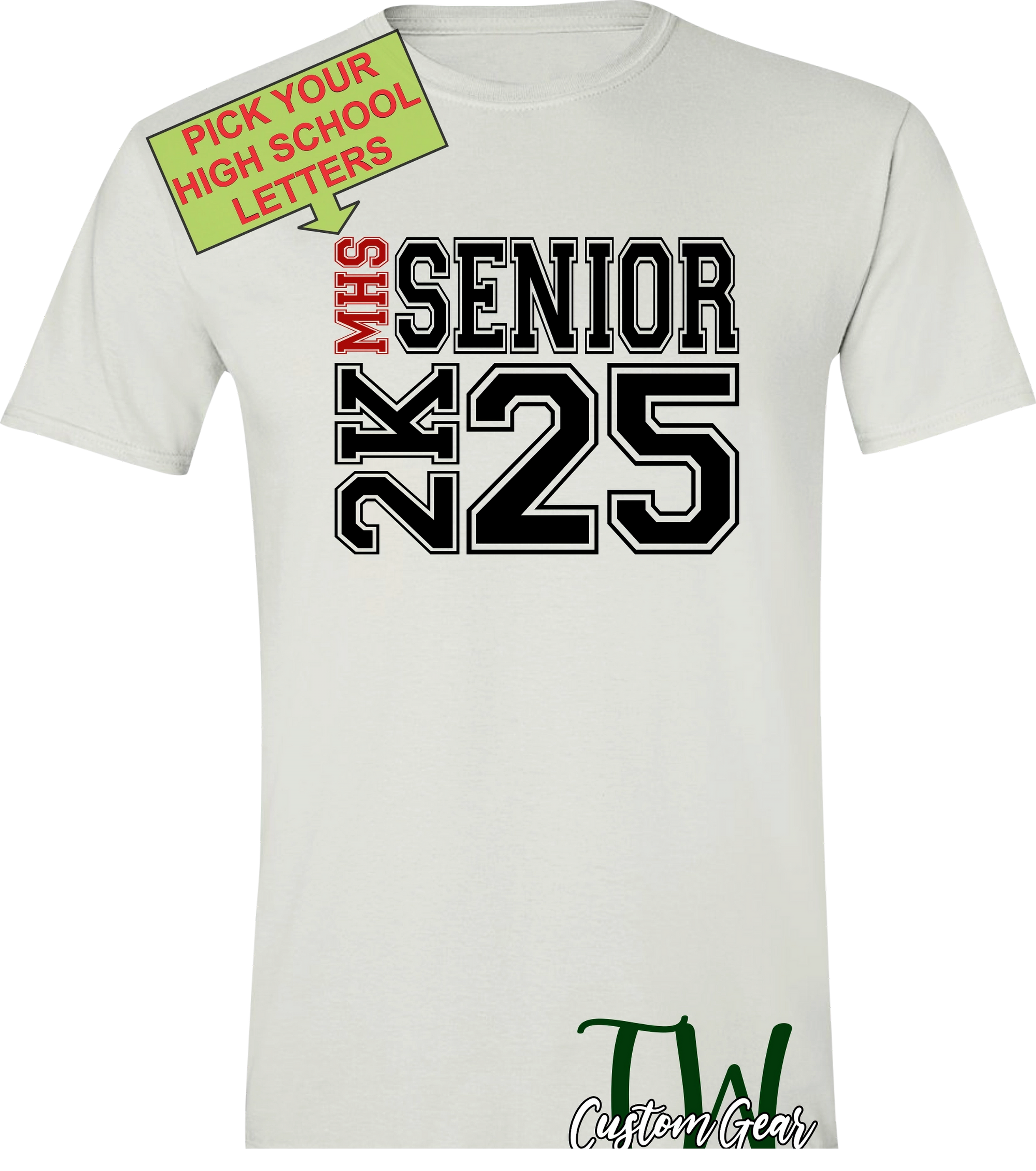 Customizable Senior 2K25 T-Shirt