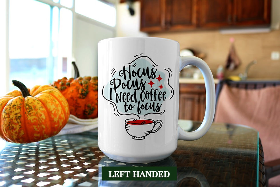 Thumbnail: Hocus Pocus I need Coffee to Focus Coffee mugs
