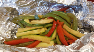 Grilled Zucchini & Peppers